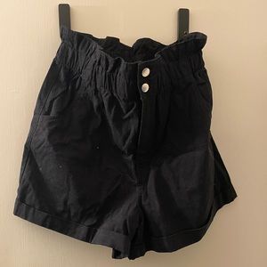 Black high waisted shorts